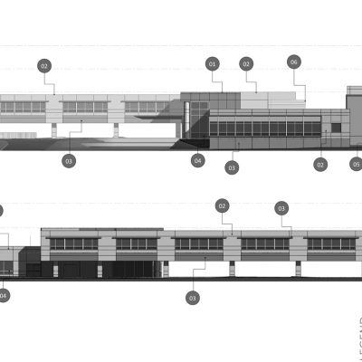 Atrium Elevations 2 B&W